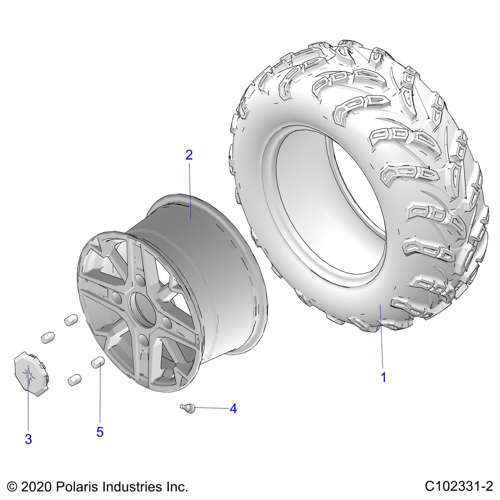 ROUES ROUES ARRIERE POUR SPORTSMAN TOURING 850 48 2025