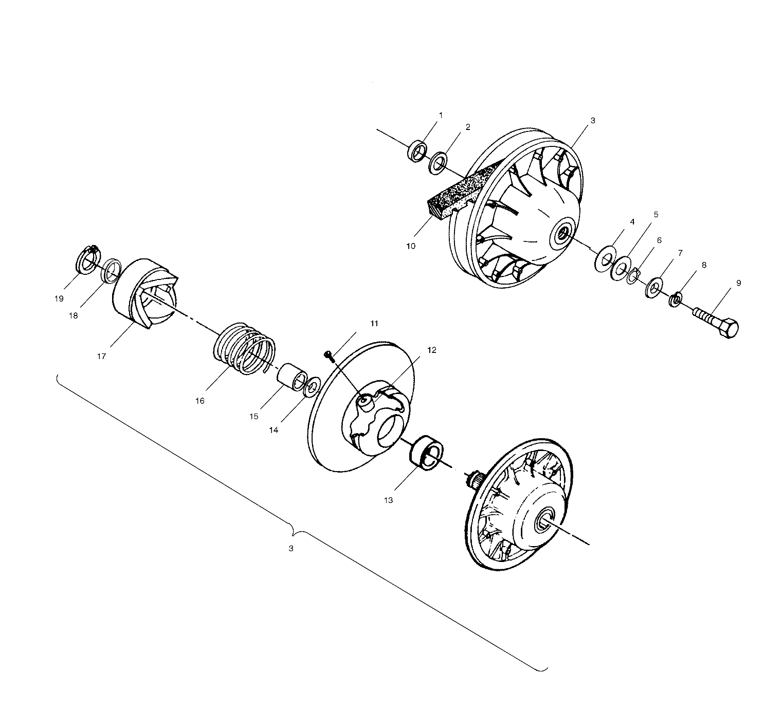 TRANSMISSION EMBRAYAGE POUR DIESEL 1999