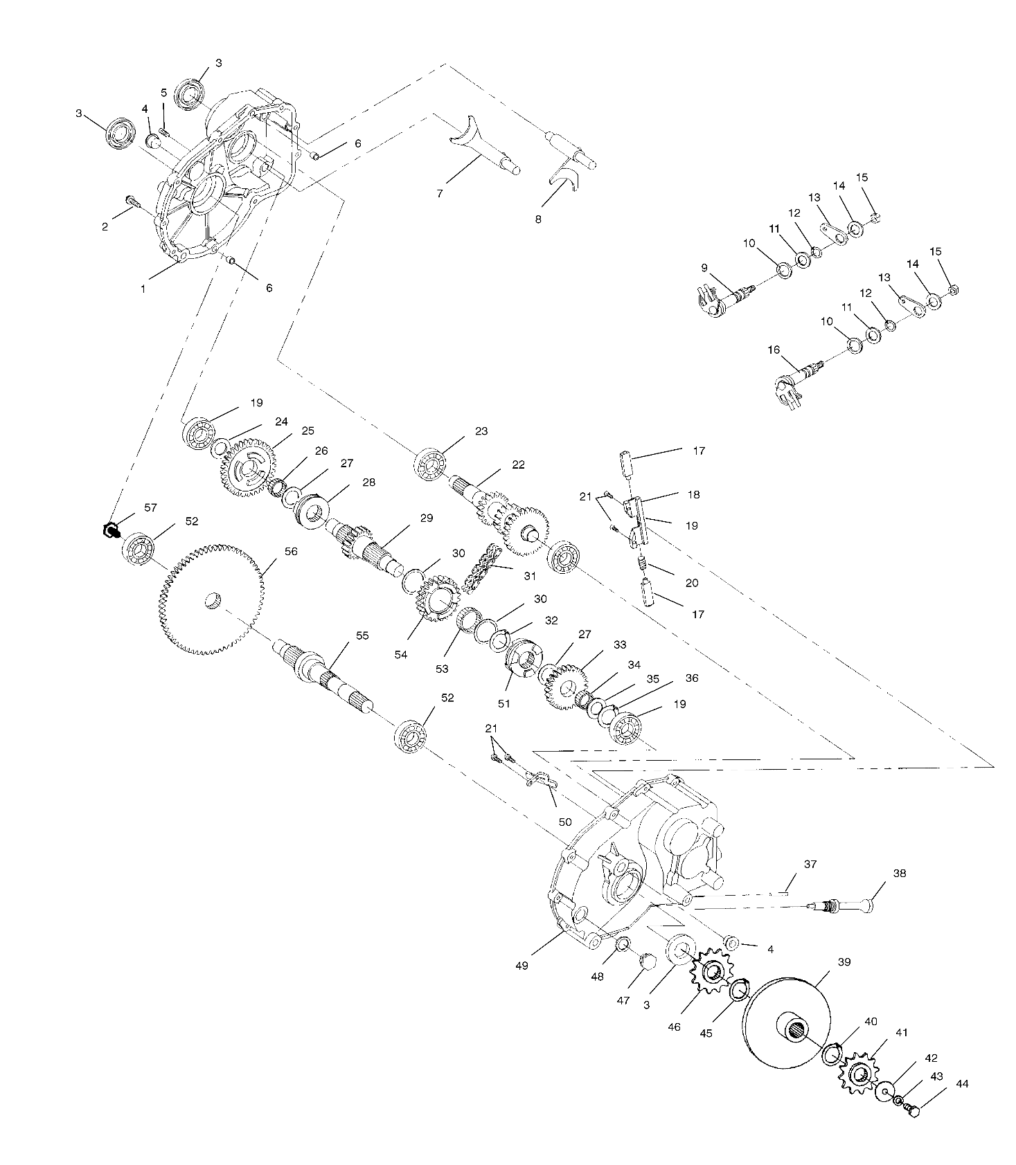 TRANSMISSION BOITE DE VITESSE POUR INTL BIG BOSS 500 6X6 1999