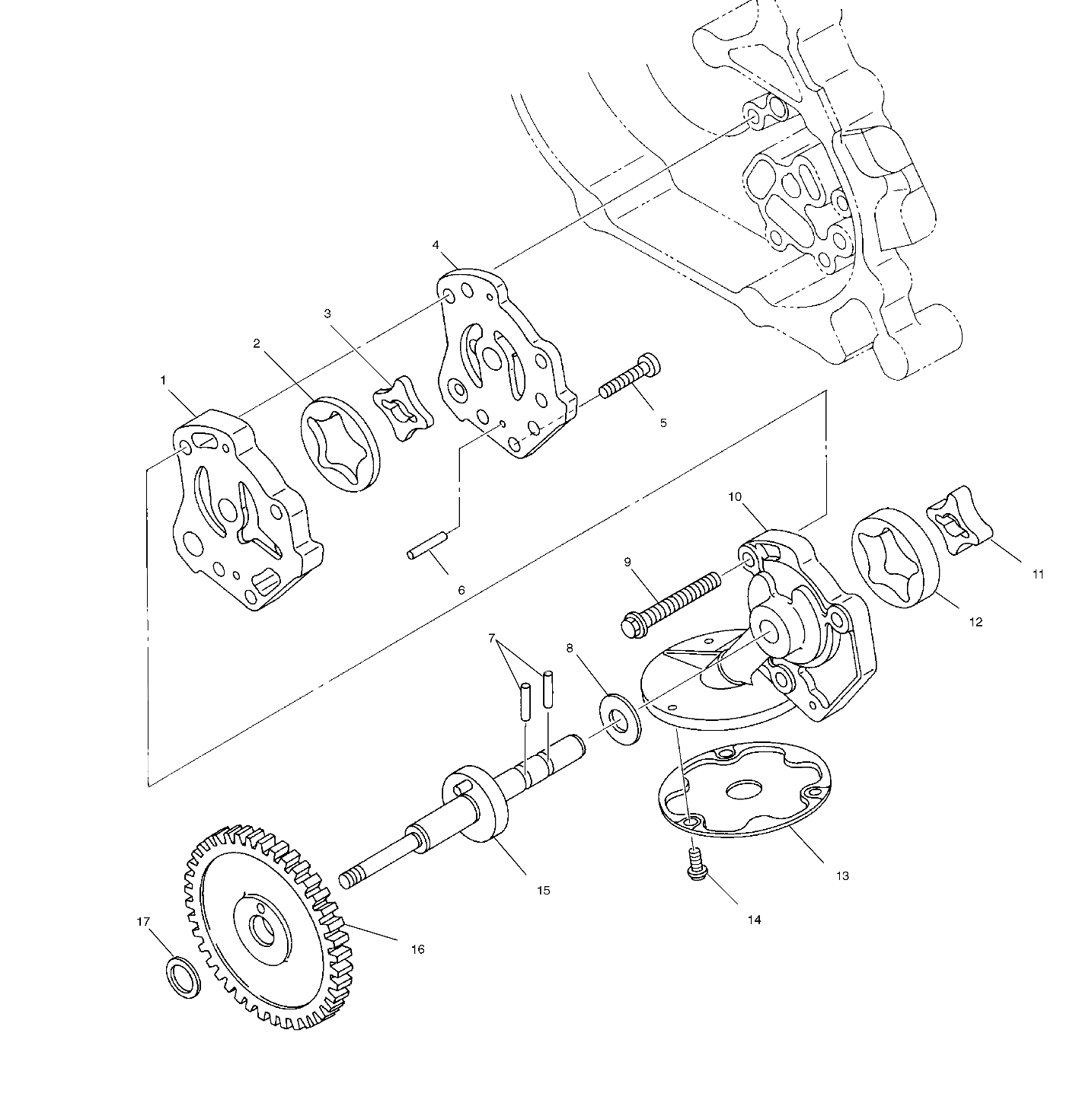 CARROSSERIE POMPE A HUILE POUR BIG BOSS 500 6X6 1999
