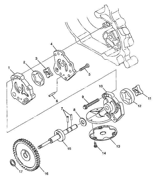 CARROSSERIE POMPE A HUILE POUR MAGNUM 500 1999