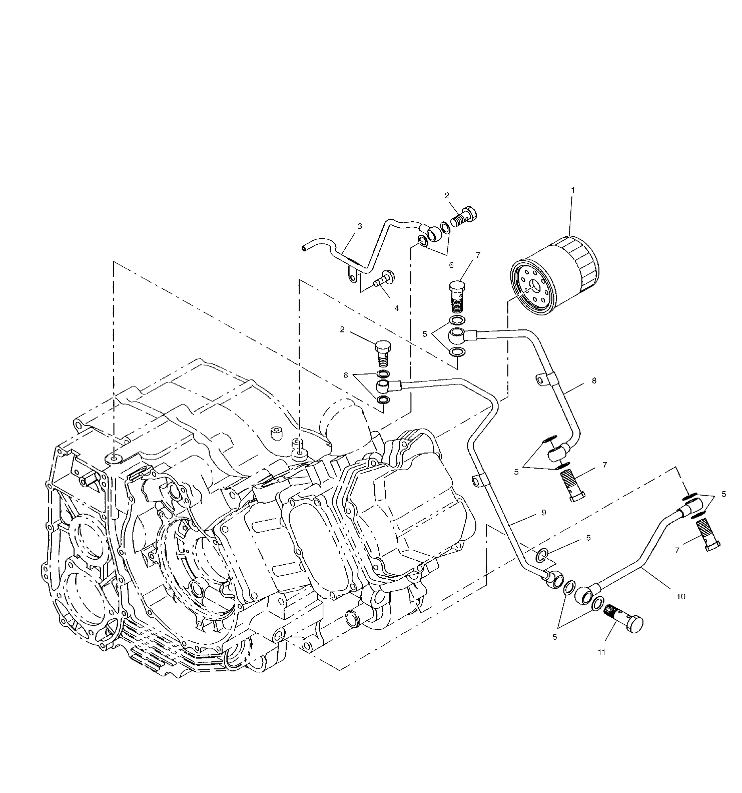 CARROSSERIE FILTRE A HUILE POUR XPEDITION 425 2000
