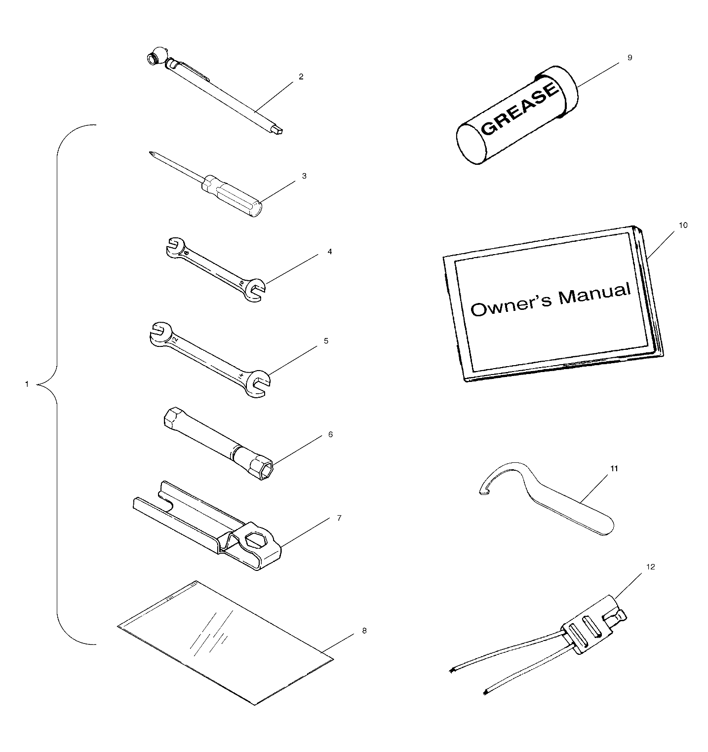 REFERENCES TROUSSE A OUTILS POUR XPEDITION 425 2000