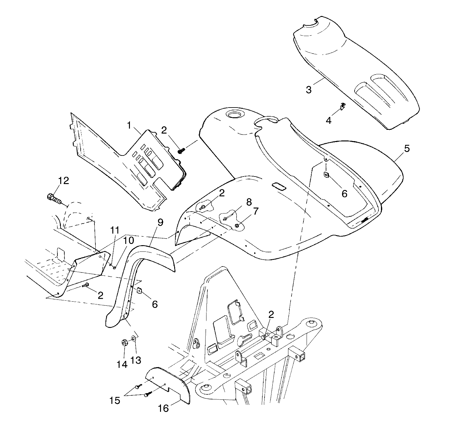 CARROSSERIE AVANT CABINE POUR 325 MAGNUM 2X4 HDS 2000