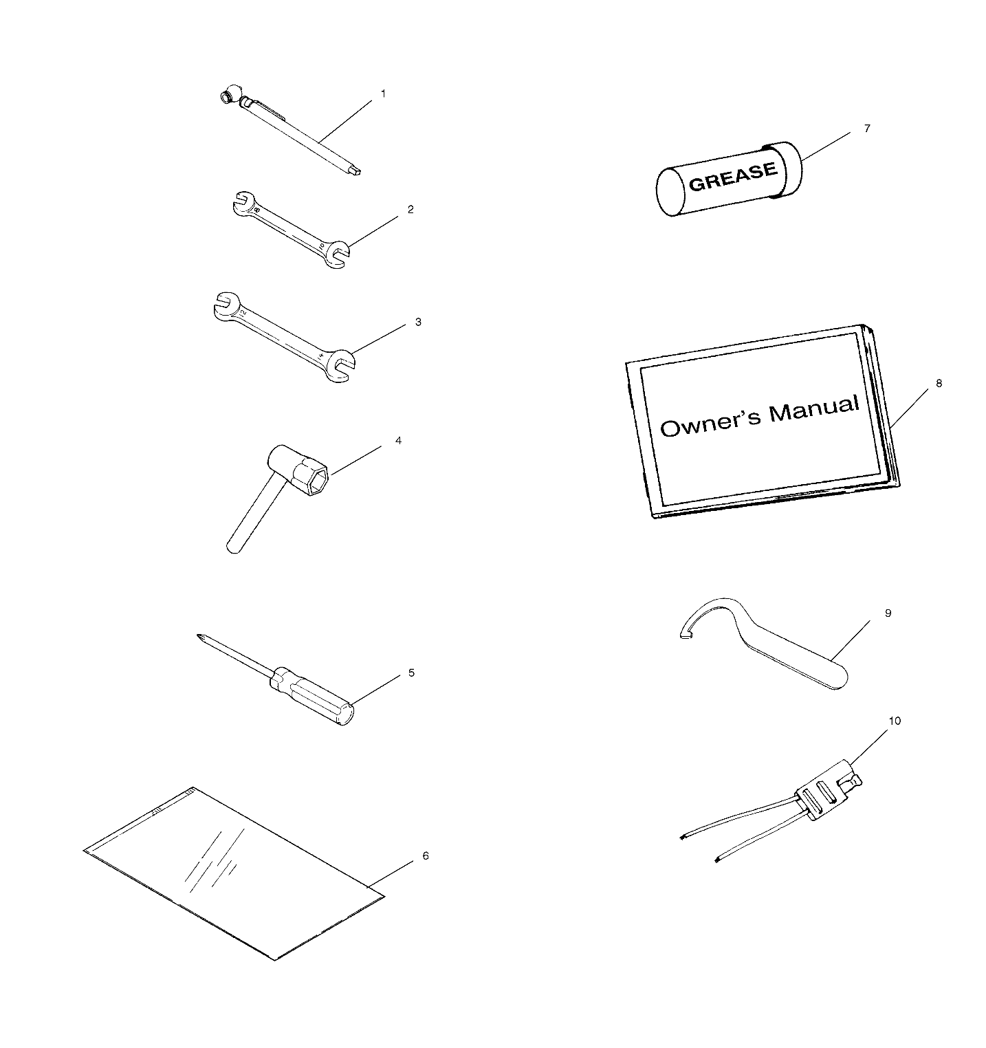 REFERENCES TROUSSE A OUTILS POUR 325 MAGNUM 2X4 HDS 2000