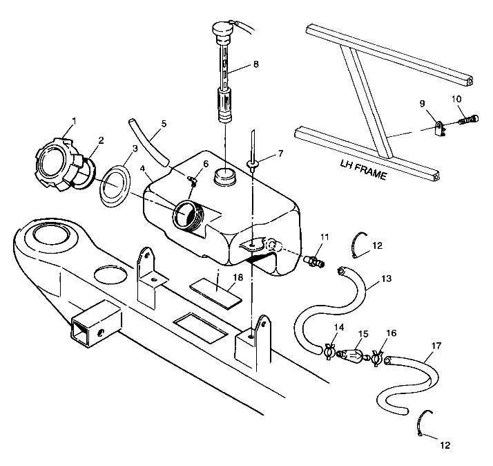 CARROSSERIE RESERVOIR DHUILE POUR XPRESS 300 1999