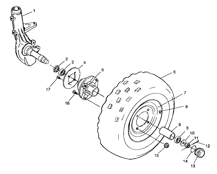 ROUES ROUE AVANT POUR XPRESS 300 1999