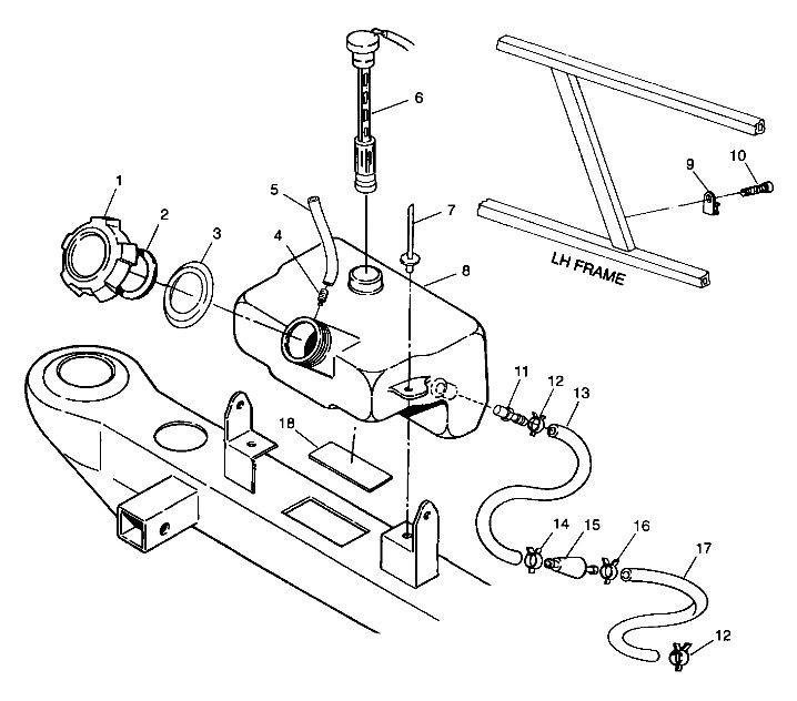 CARROSSERIE RESERVOIR DHUILE POUR XPLORER 300 1999
