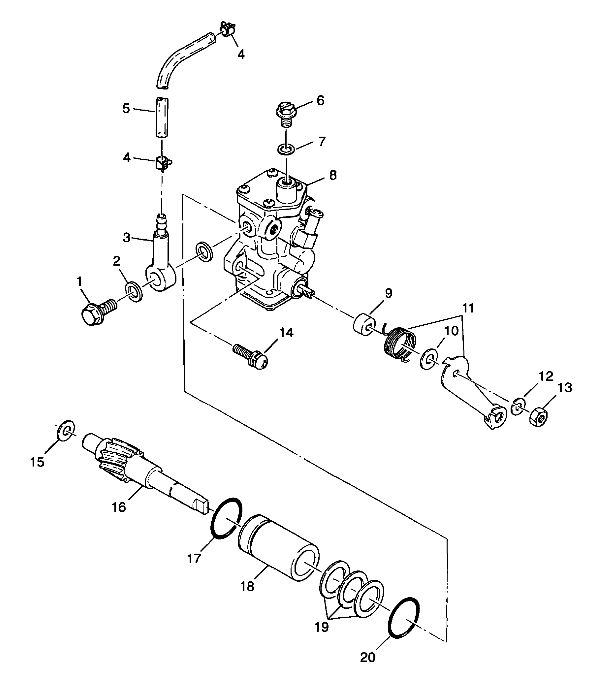 CARROSSERIE POMPE A HUILE POUR XPLORER 300 1999