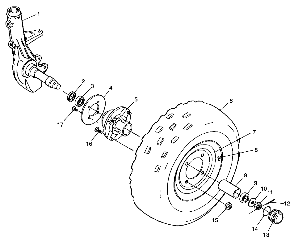 ROUES ROUE AVANT POUR SPORT 400 1999