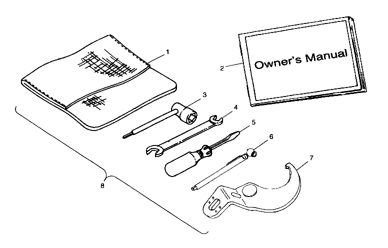 REFERENCES TROUSSE A OUTILS POUR XPLORER 400 1999