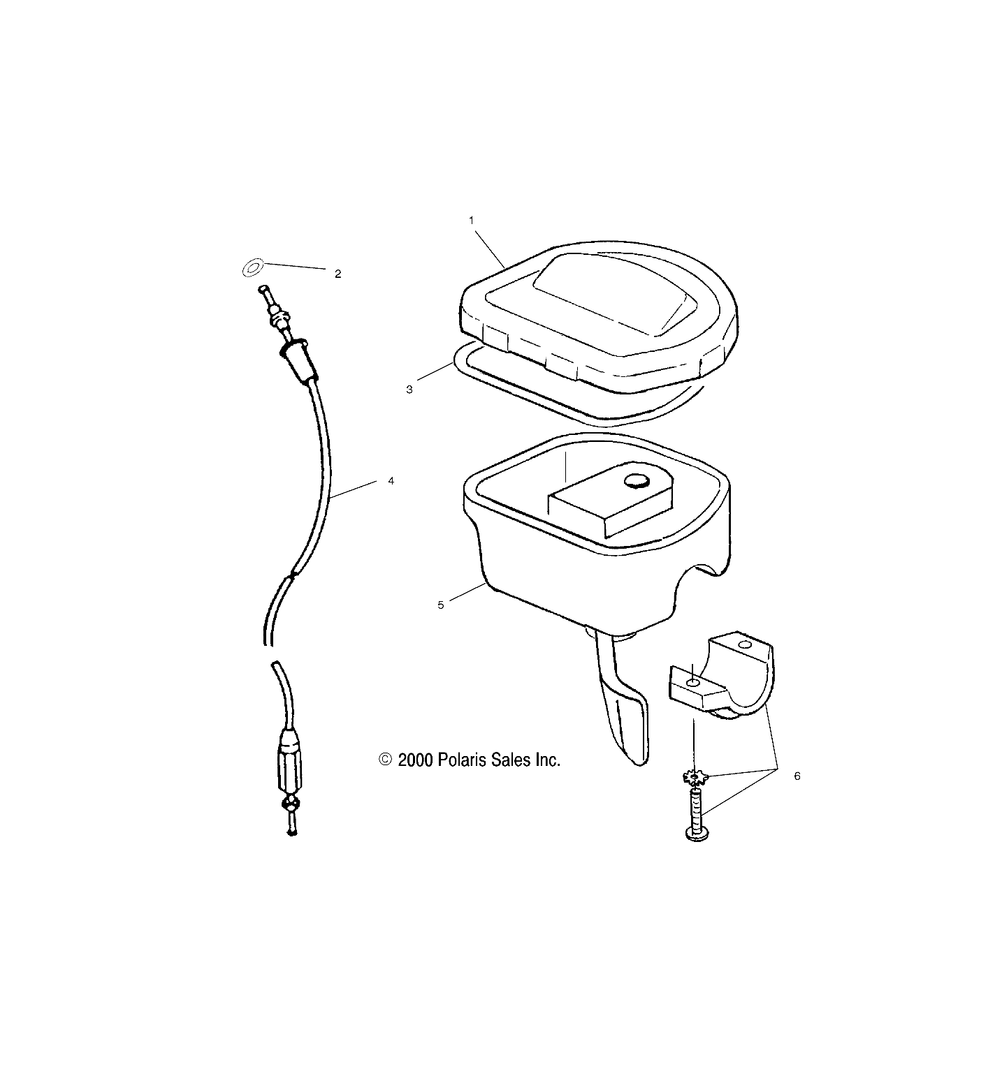COMMANDES ACCELERATEURCABLE POUR TRAIL BOSS 2000