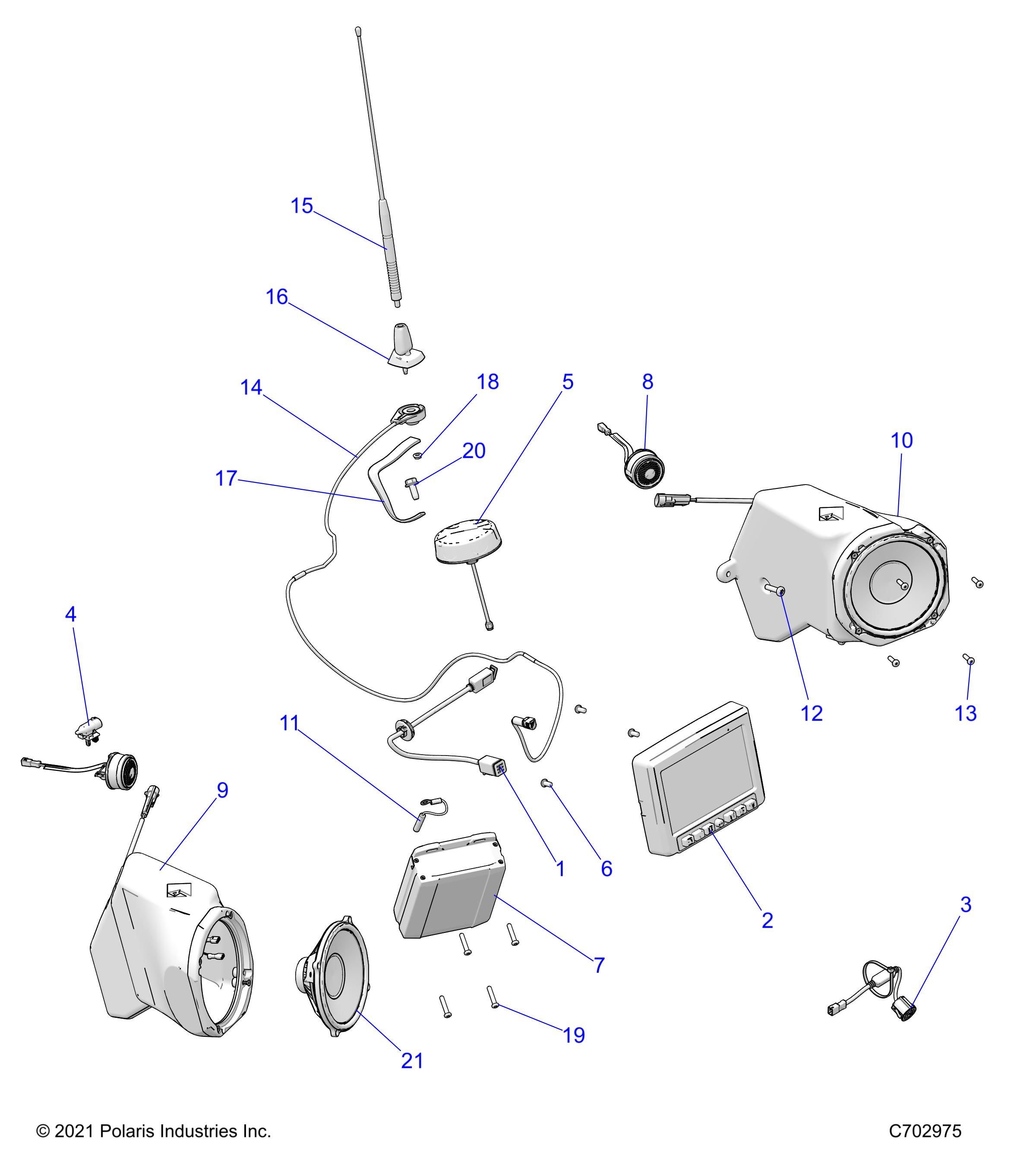 ELECTRICAL AUDIO RIDE COMMAND POUR RZR TURBO R SPORT 2022