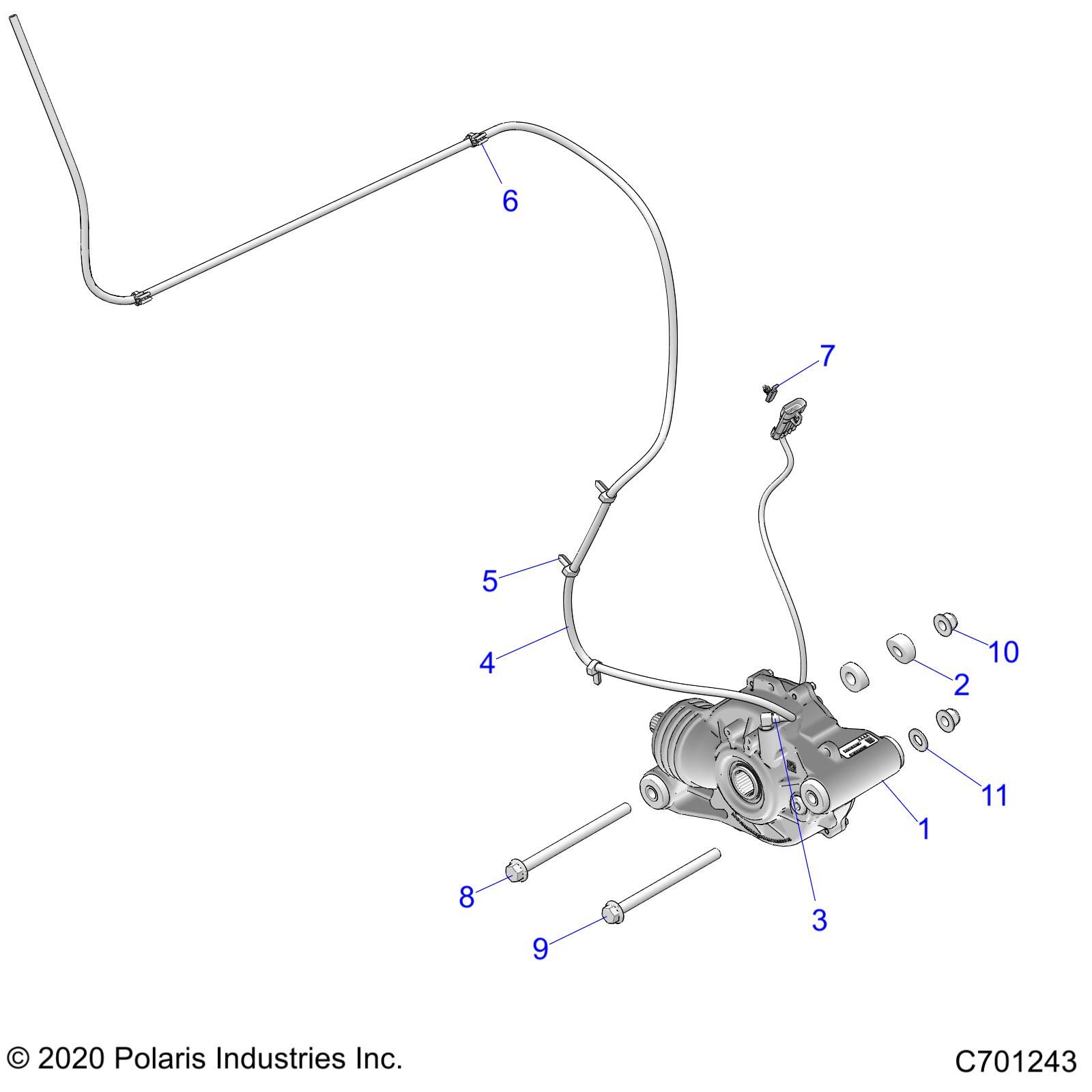 TRANSMISSION MONTAGE BOITE AVANT POUR RANGER CREW XP 1000 WATERFOWL EVAP 2022