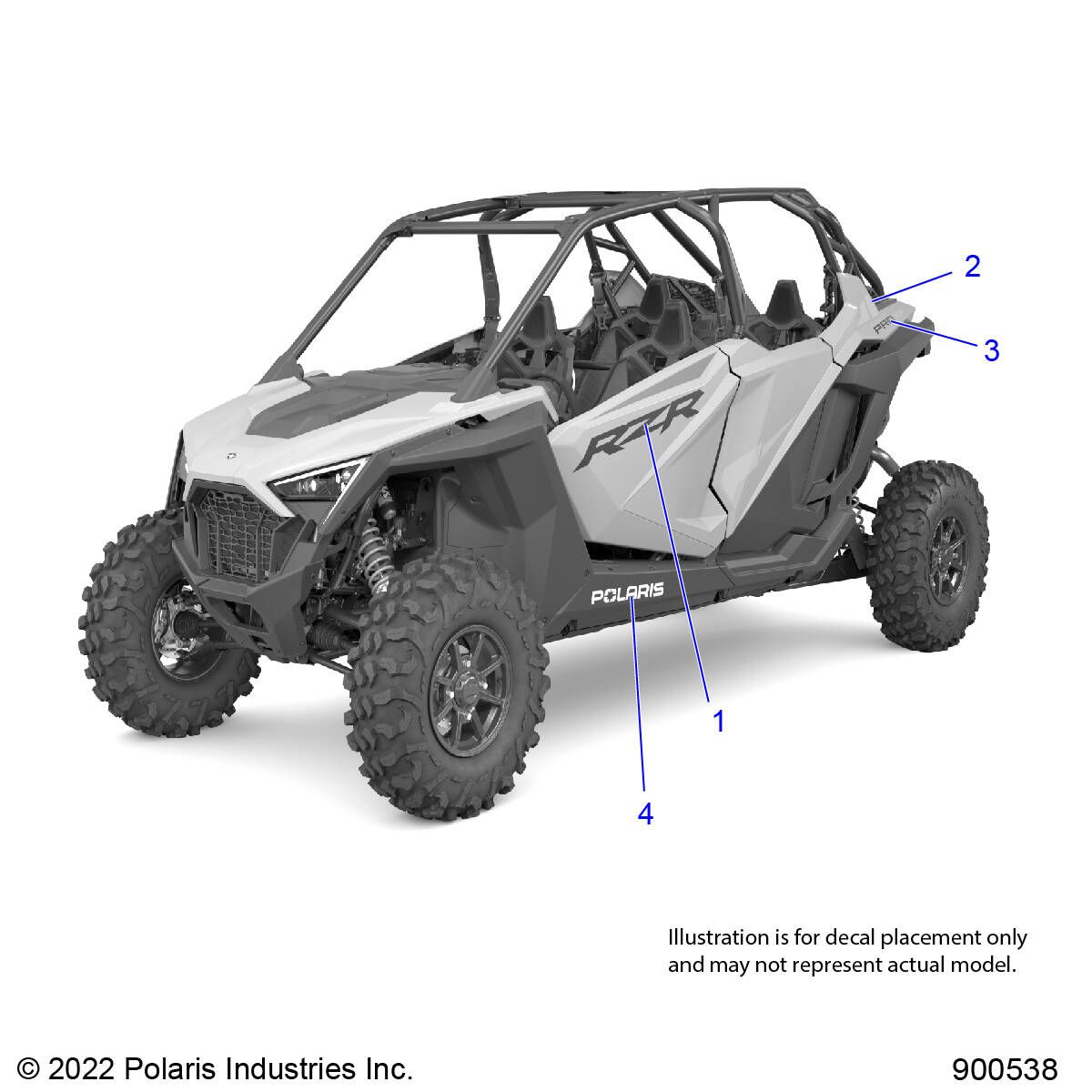 CARROSSERIE AUTOCOLLANTS DESIGN POUR RZR PRO XP DELUXE 3PC INTL R01 2023