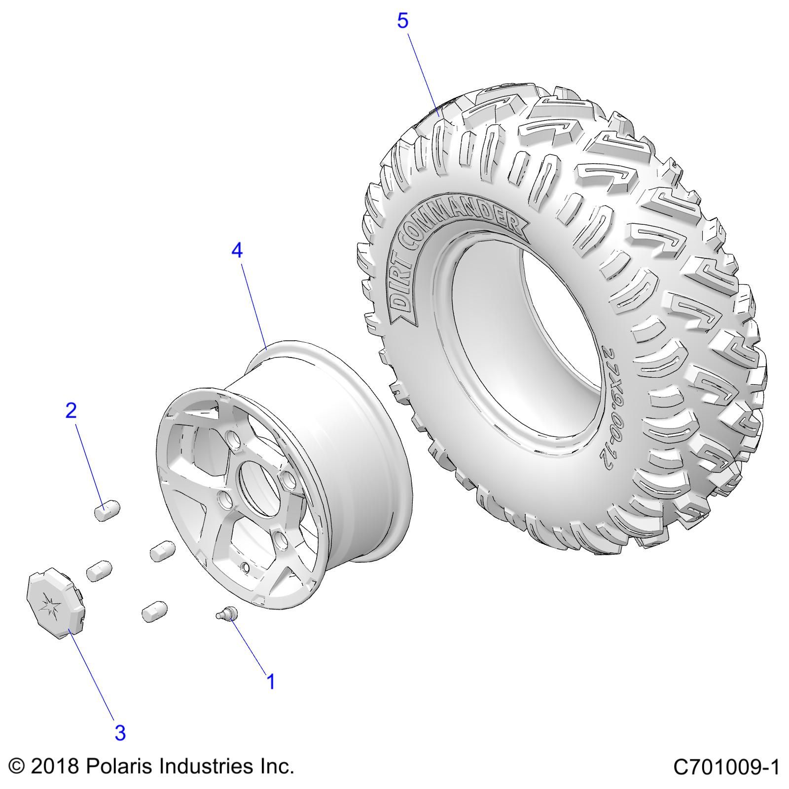 ROUES ROUES AVANT POUR RZR 1000 S4 2021