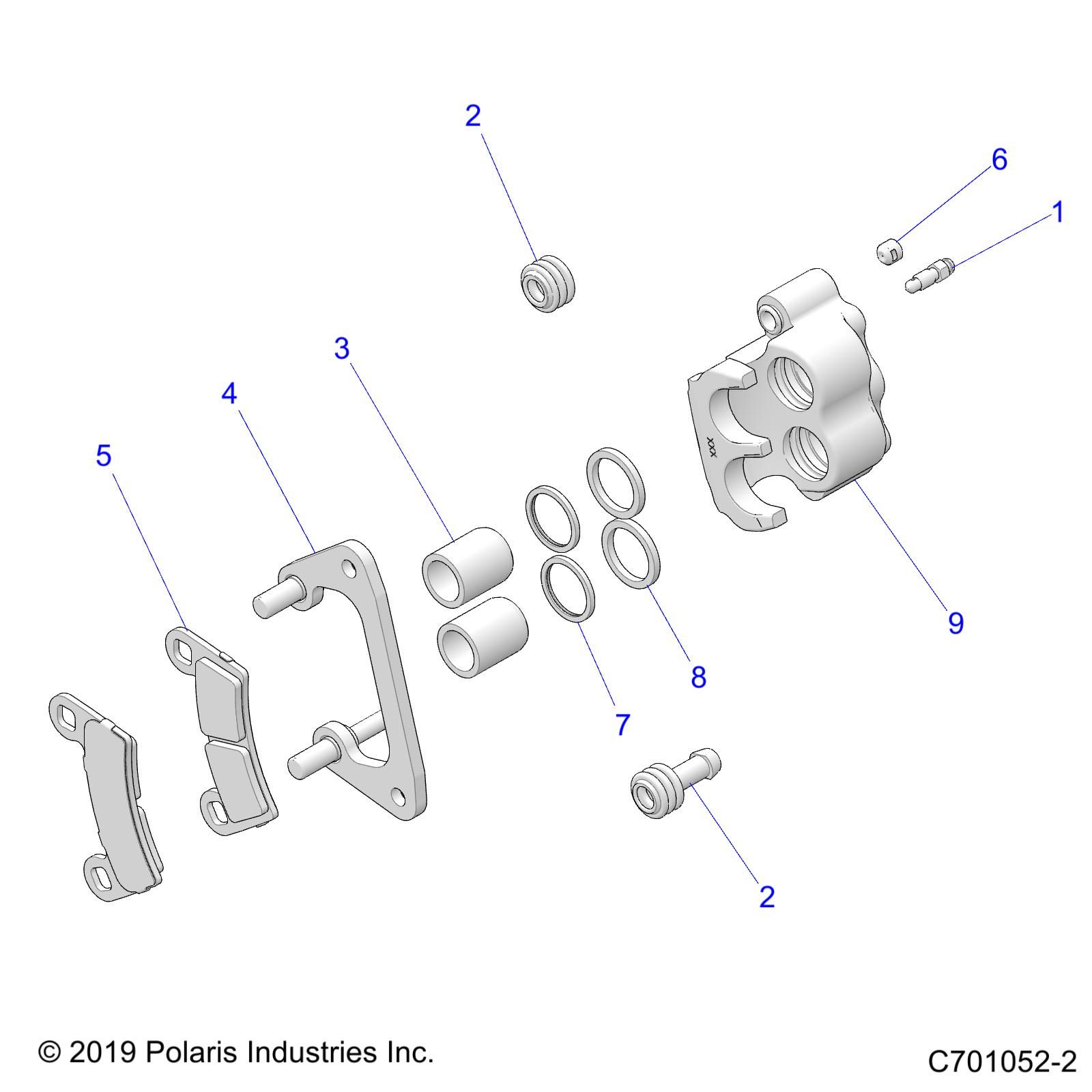 FREINS ETRIER AVANT POUR RZR TRAIL 570 2022