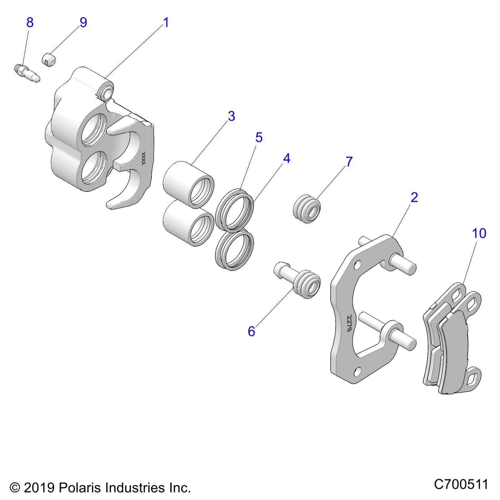 FREINS ETRIER ARRIERE POUR GENERAL 4 1000 RC EDITION 2021