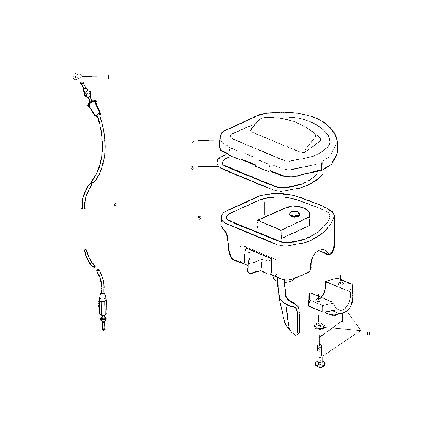 COMMANDES ACCELERATEURCABLE POUR SPORTSMAN 500 RSE 1999