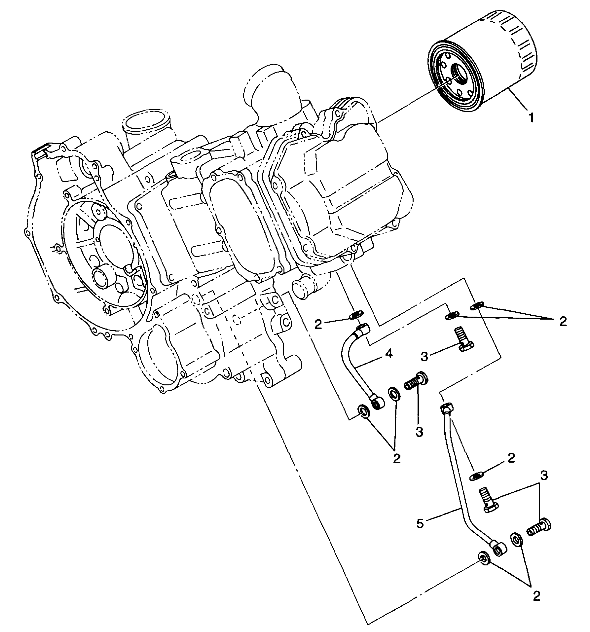 CARROSSERIE FILTRE A HUILE POUR SPORTSMAN 500 RSE 1999