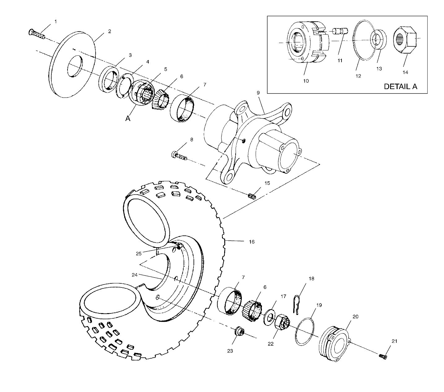ROUES ROUE AVANT POUR SCRAMBLER 400 1999