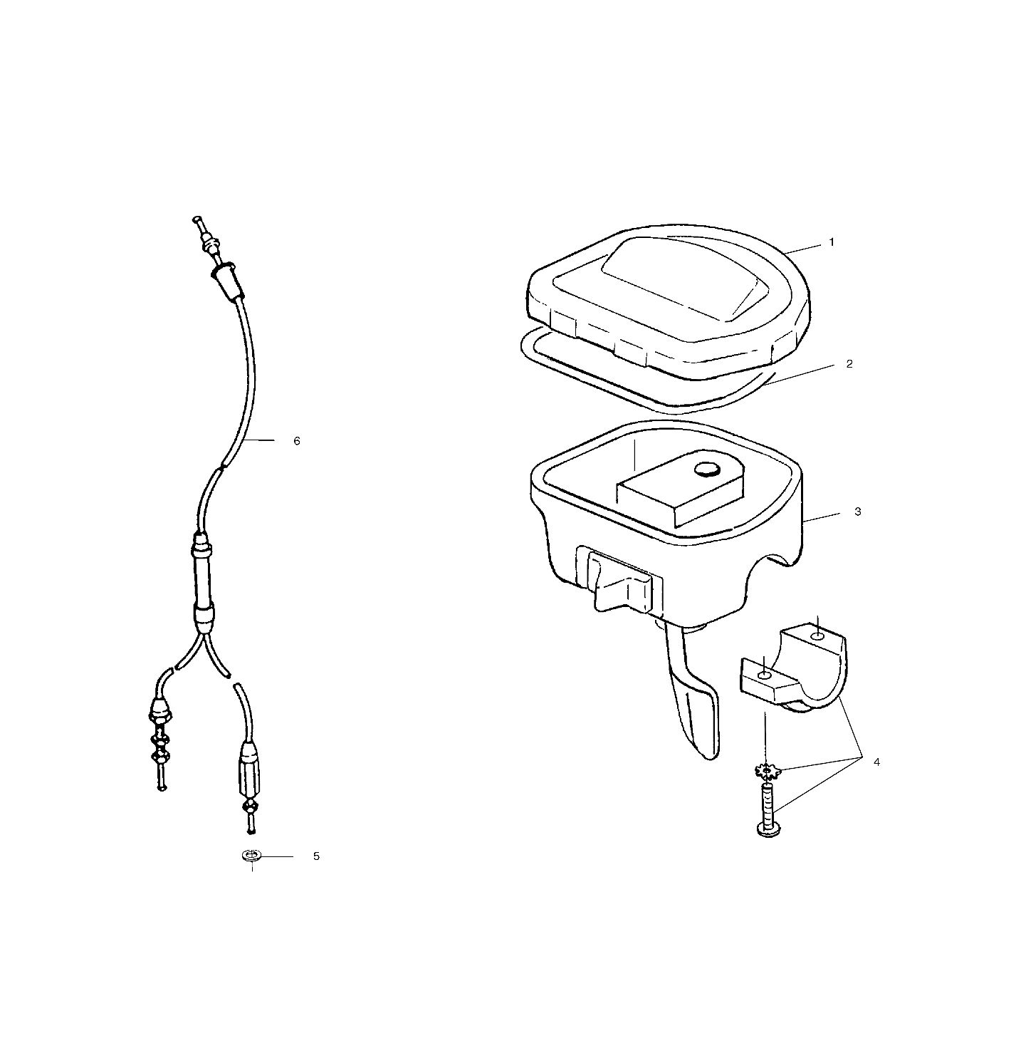 COMMANDES ACCELERATEURCABLE POUR SCRAMBLER 400 1999