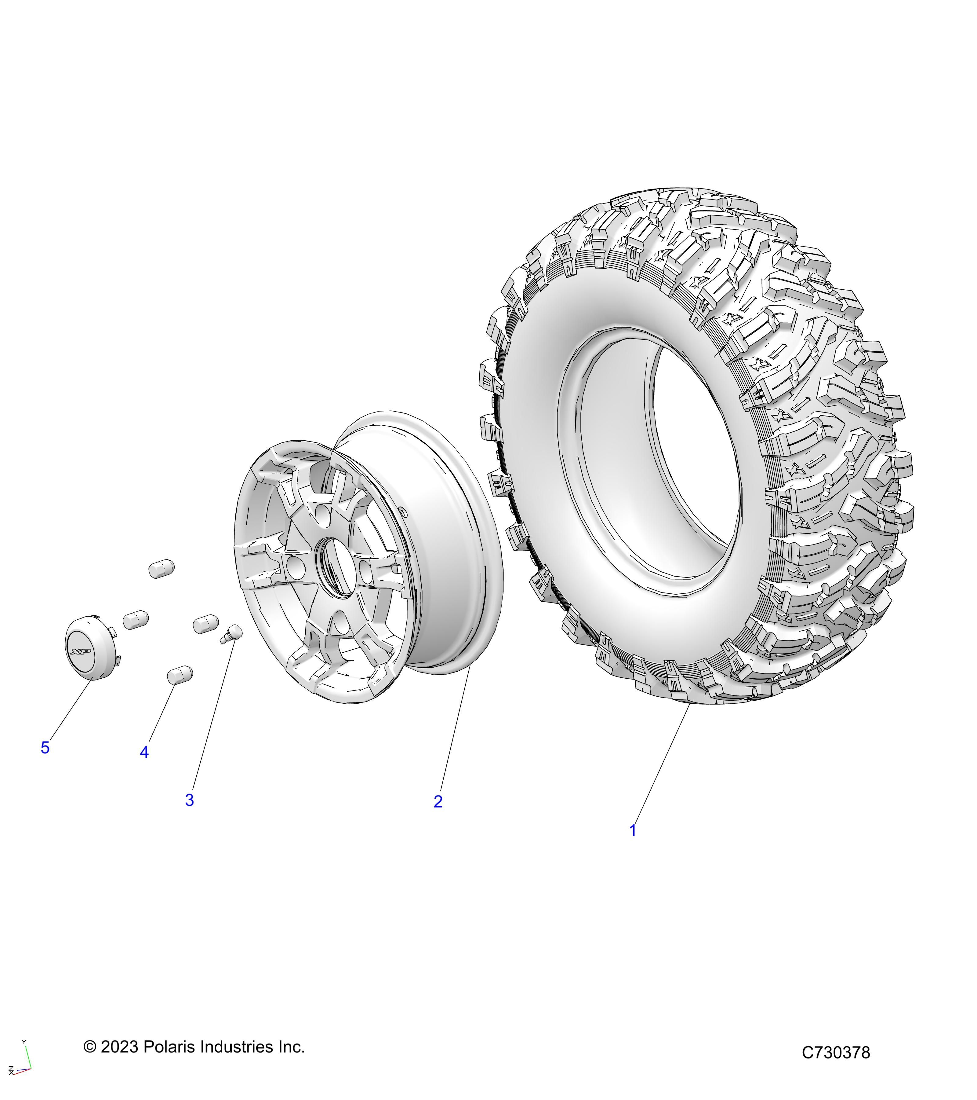 ROUES ROUES AVANT POUR RANGER EV FULLSIZE PREMIUM MD T1B ZUG 2024