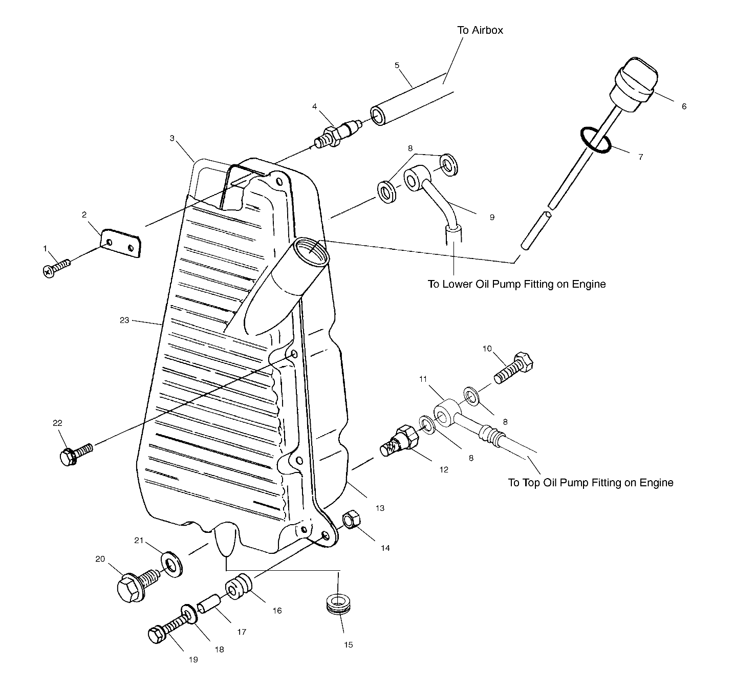 CARROSSERIE RESERVOIR DHUILE POUR DIESEL 2000