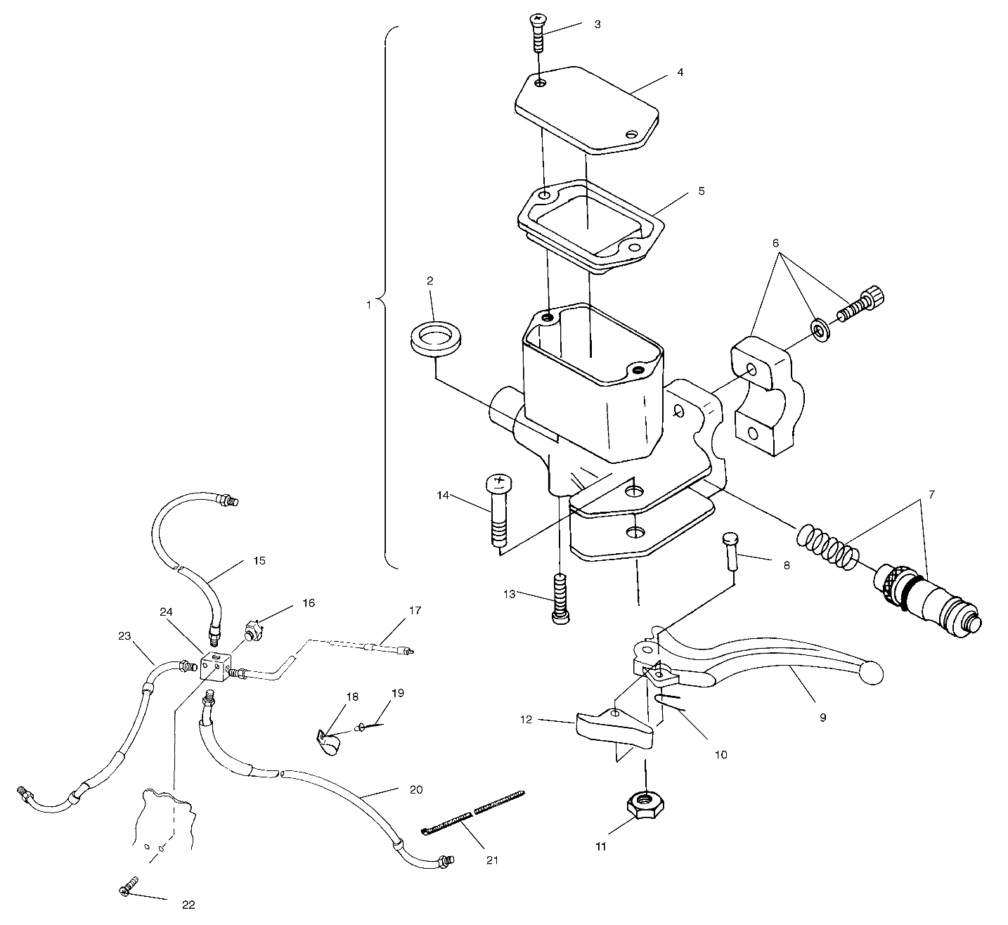 COMMANDES MAITRE CYLINDRECONDUITE DE FREIN POUR TRAIL BLAZER 2000