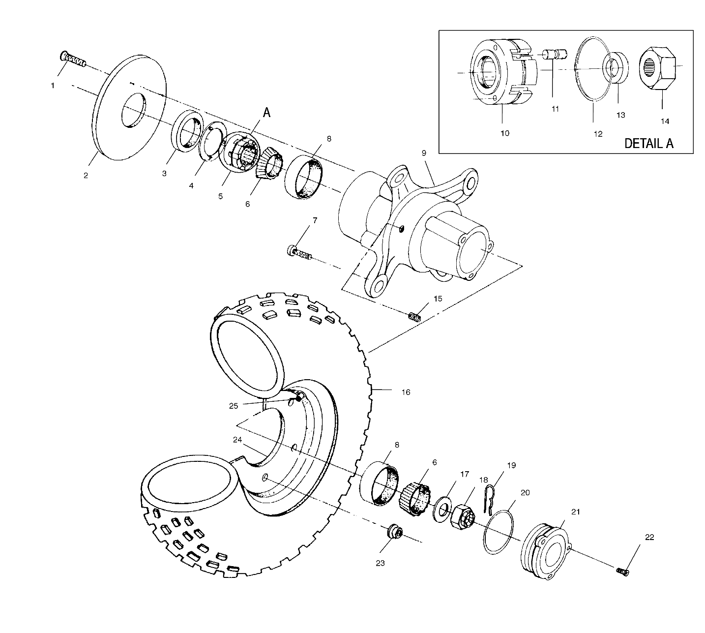 ROUES ROUE AVANT POUR XPLORER 2000