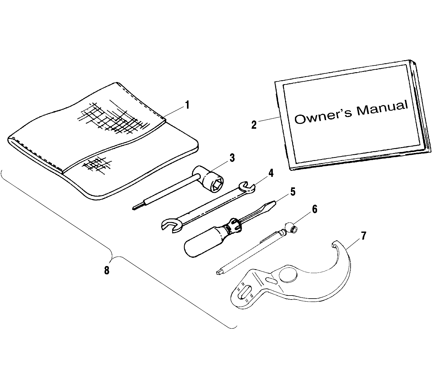 REFERENCES TROUSSE A OUTILS POUR XPLORER 400 2000