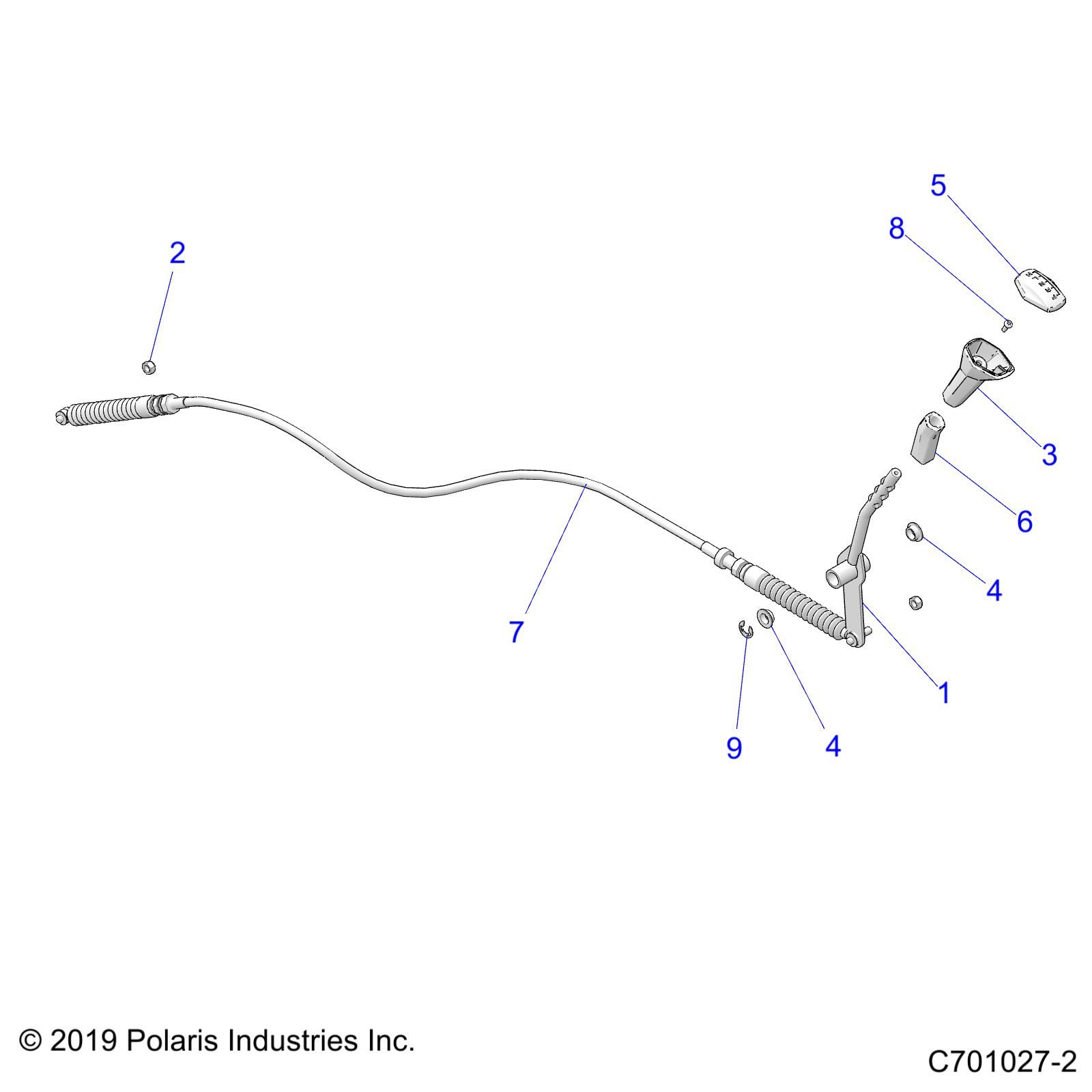 TRANSMISSION SELECTEUR DE VITESSES POUR RZR 1000 S4 2021