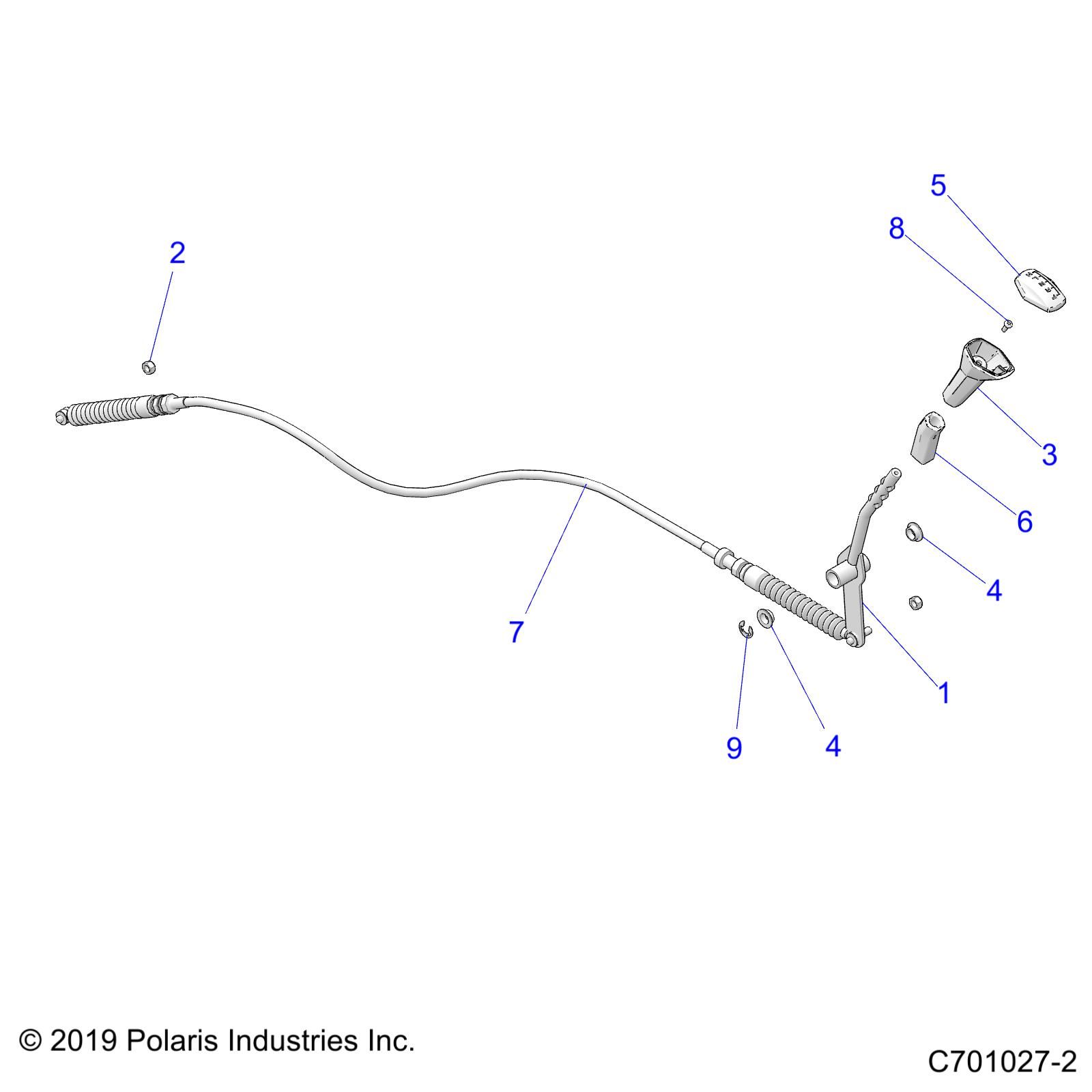 TRANSMISSION SELECTEUR DE VITESSES POUR RZR TRAIL S 1000 EPS EUTRACTOR 2022