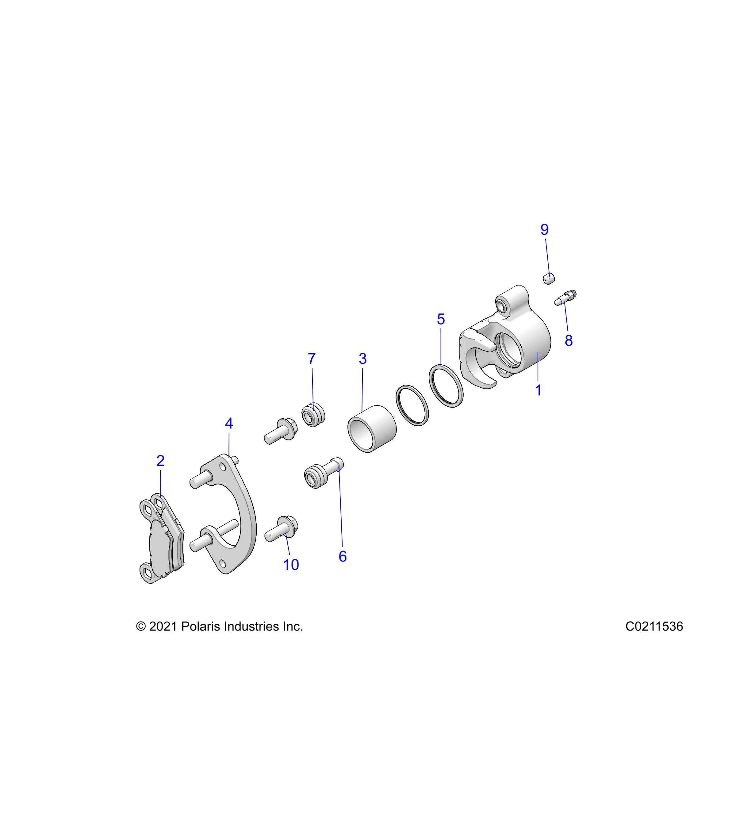 FREINS ETRIER ARRIERE POUR SPORTSMAN XP 1000 HIGH LIFTER R01 2023