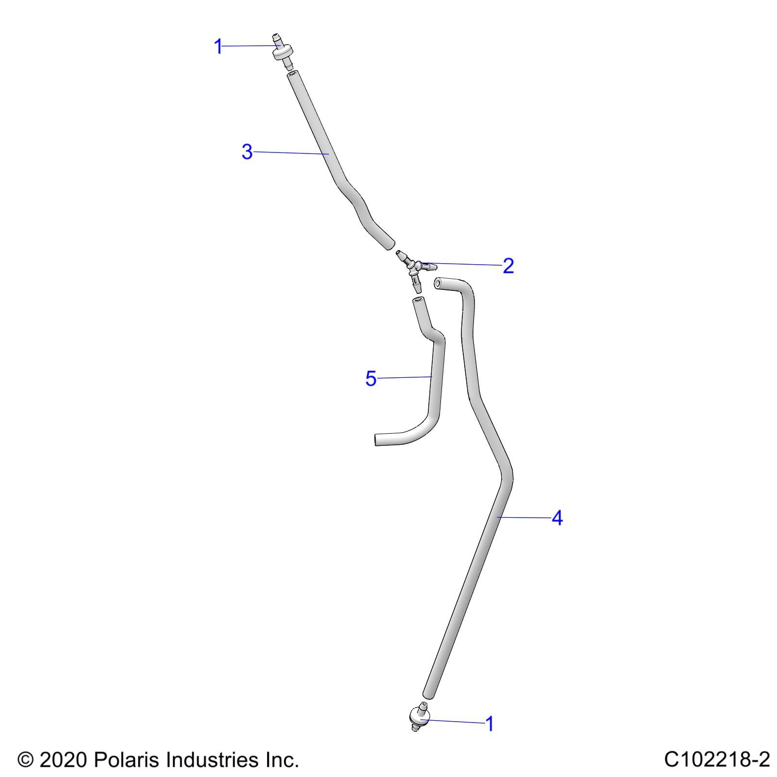 FUEL SYSTEM FUEL TANK VENTING POUR SPORTSMAN 850 HIGH LIFTER 2022