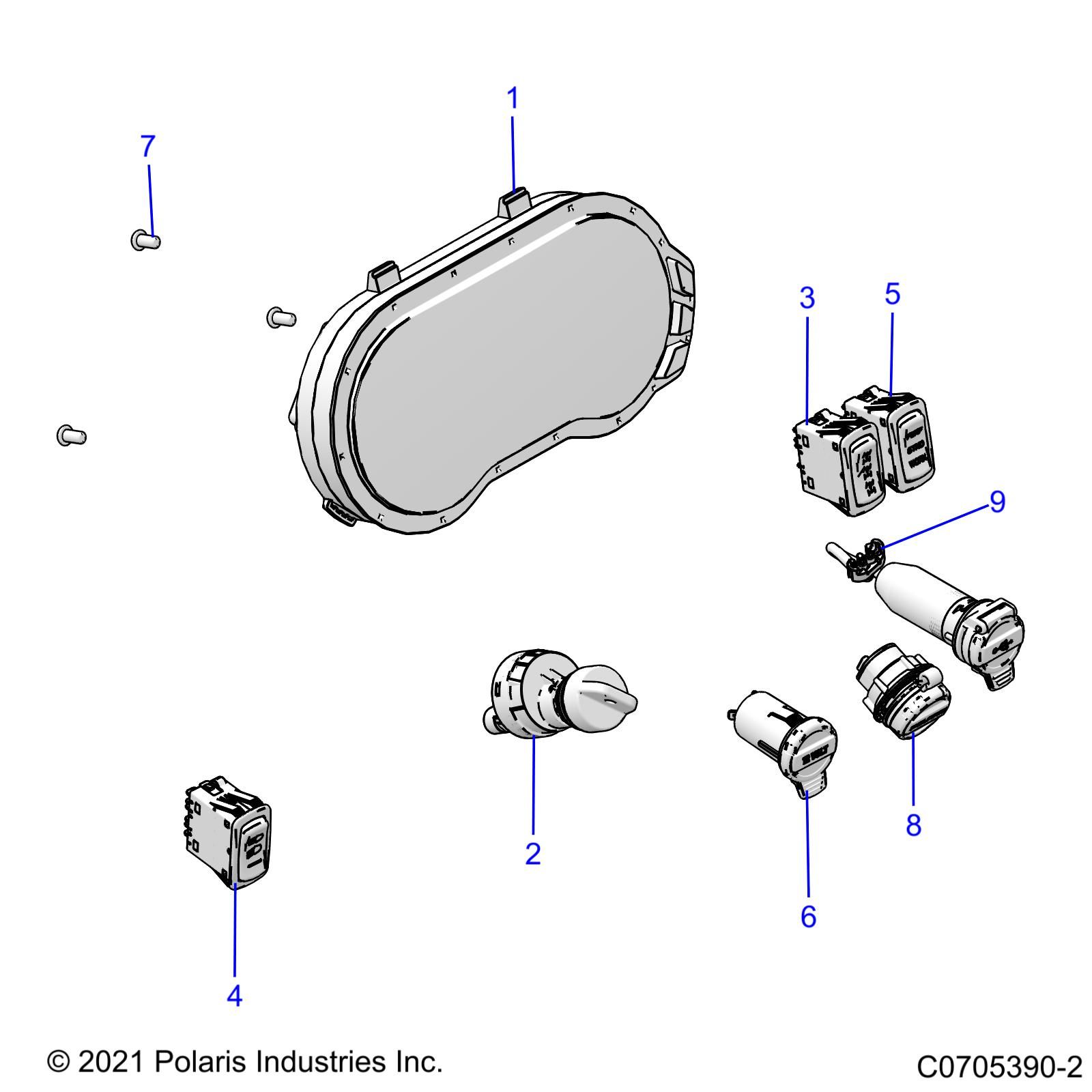 ELECTRIQUE TABLEAUX DE BORDS POUR RANGER CREW XP 1000 2022