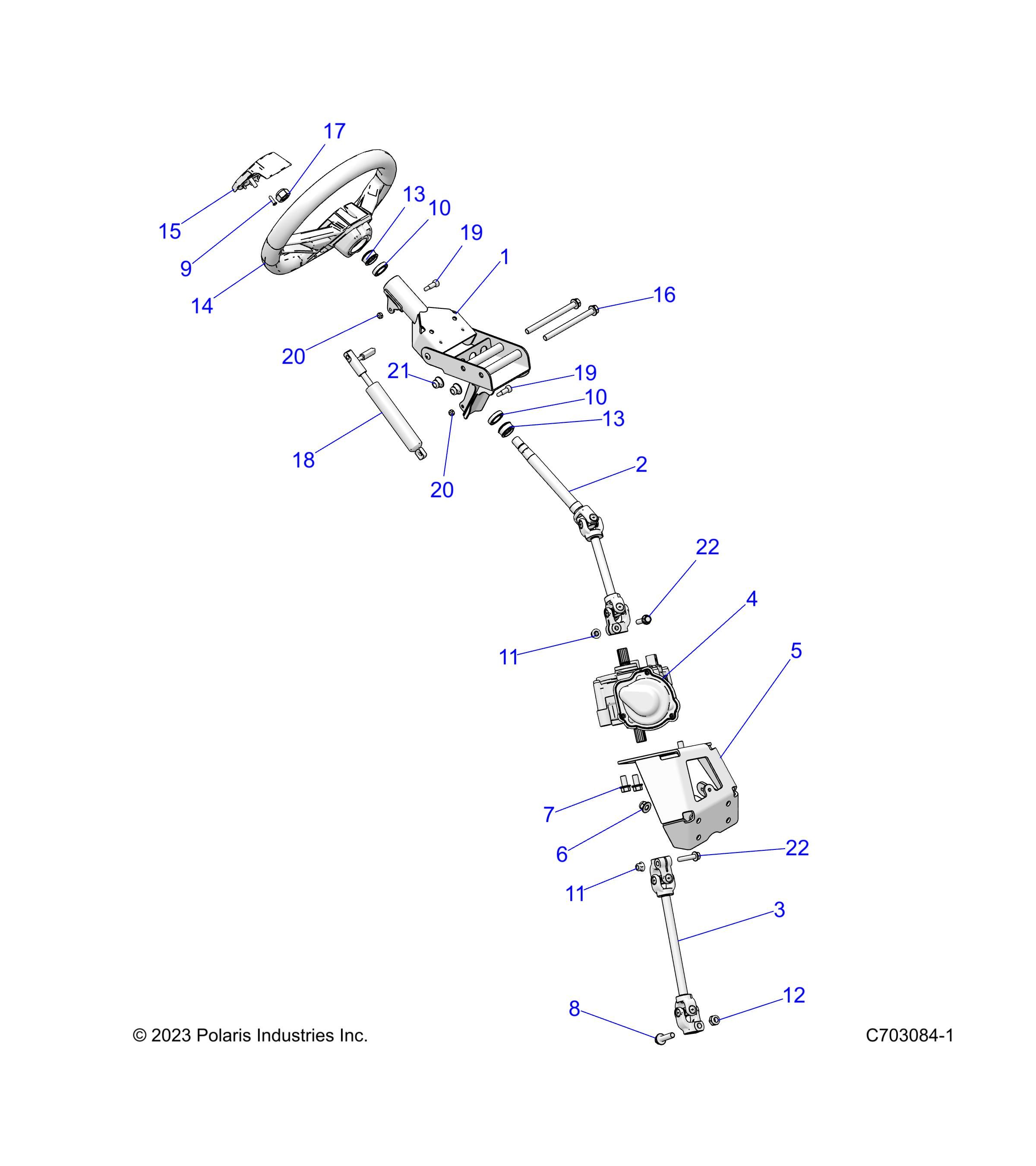 DIRECTION DIRECTION ASM POUR RZR XP 1000 PREMIUM R01 2024