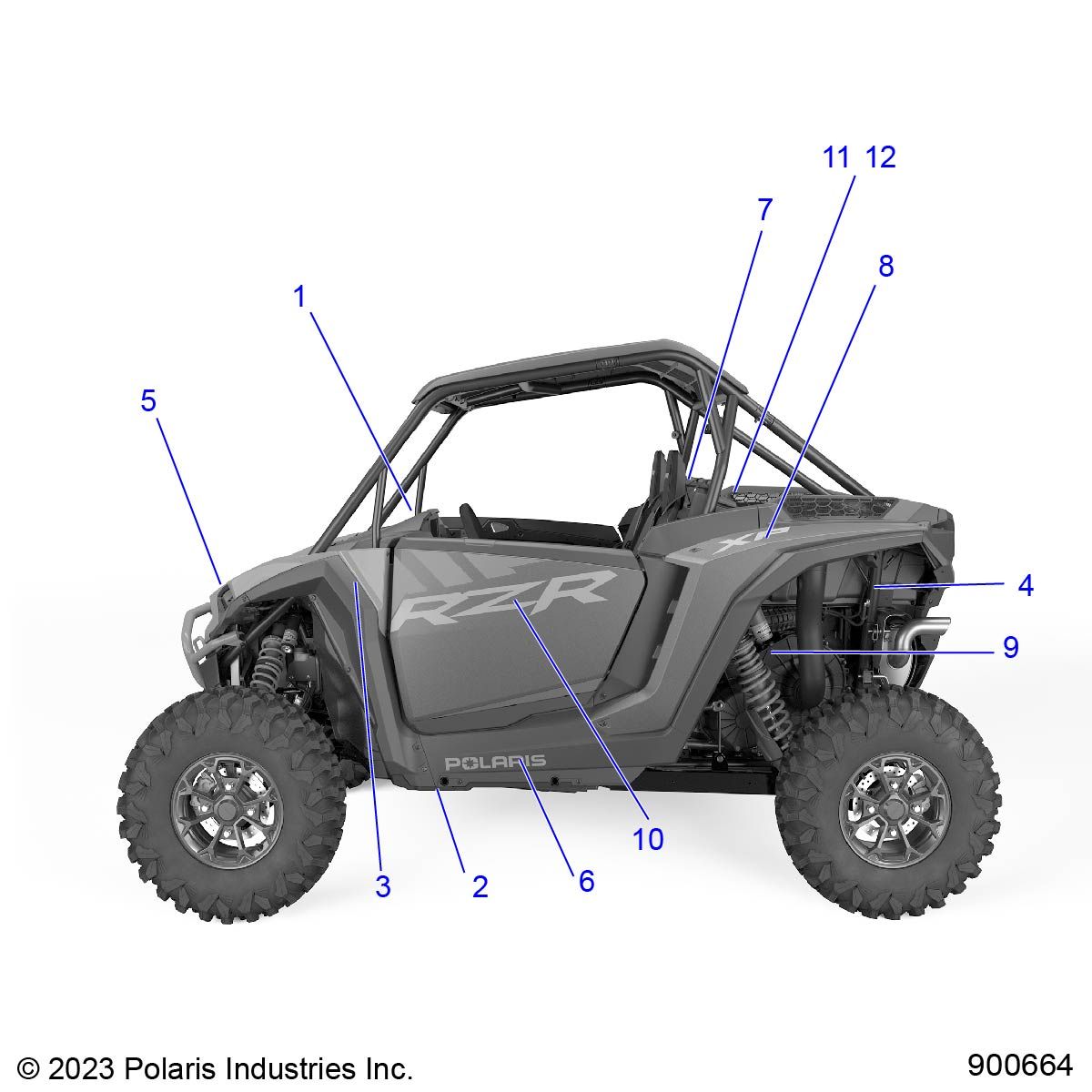 CARROSSERIE AUTOCOLLANTS POUR RZR XP 1000 ULTIMATE RC R01 2024