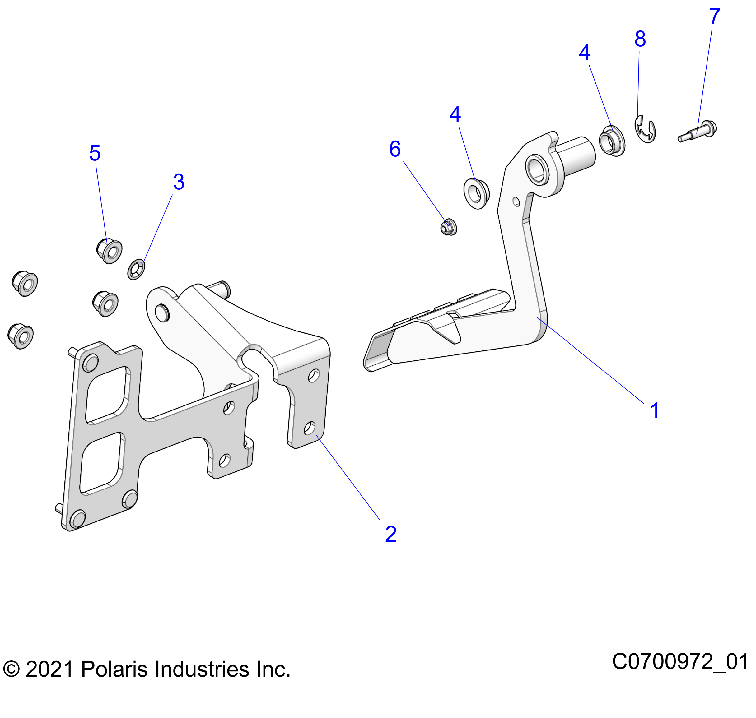 FREINS PEDALE DE FREIN POUR RZR XP 4 1000 MD 64 WIDE 2022