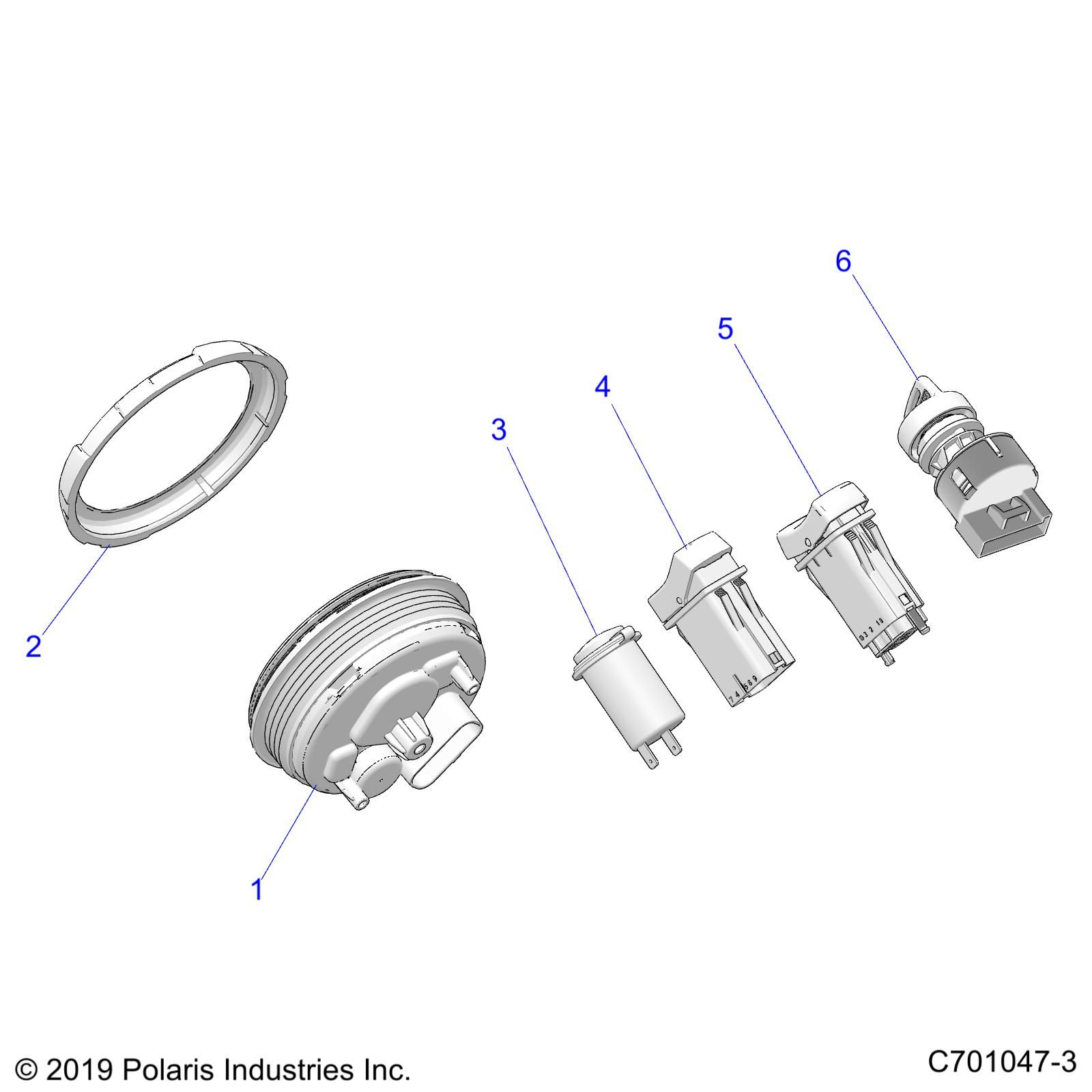 ELECTRIQUE INSTRUMENTS DU TABLEAU DE BORDS ET CONTROLEURS POUR RZR TRAIL 570 2022