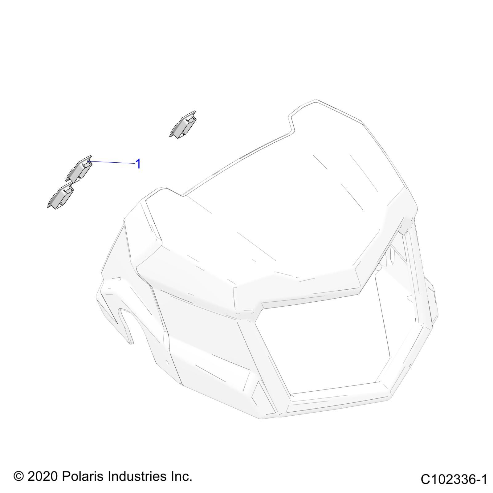 CARROSSERIE PHARE POD BOUCHONS POUR SPORTSMAN XP 1000 55 49S R02 2023