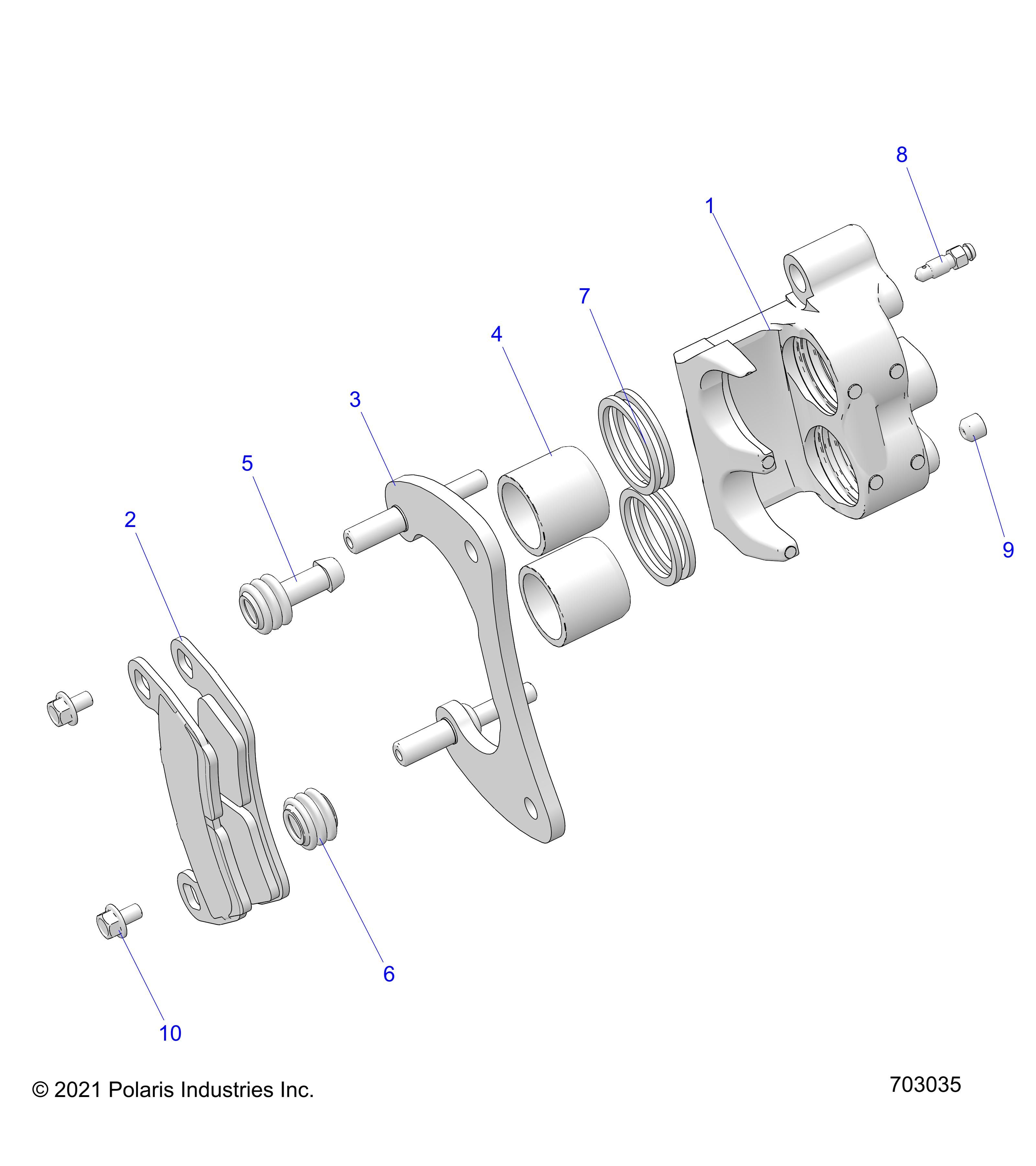 FREINS ETRIER ARRIERE POUR RZR PRO R4 RC R01 2023