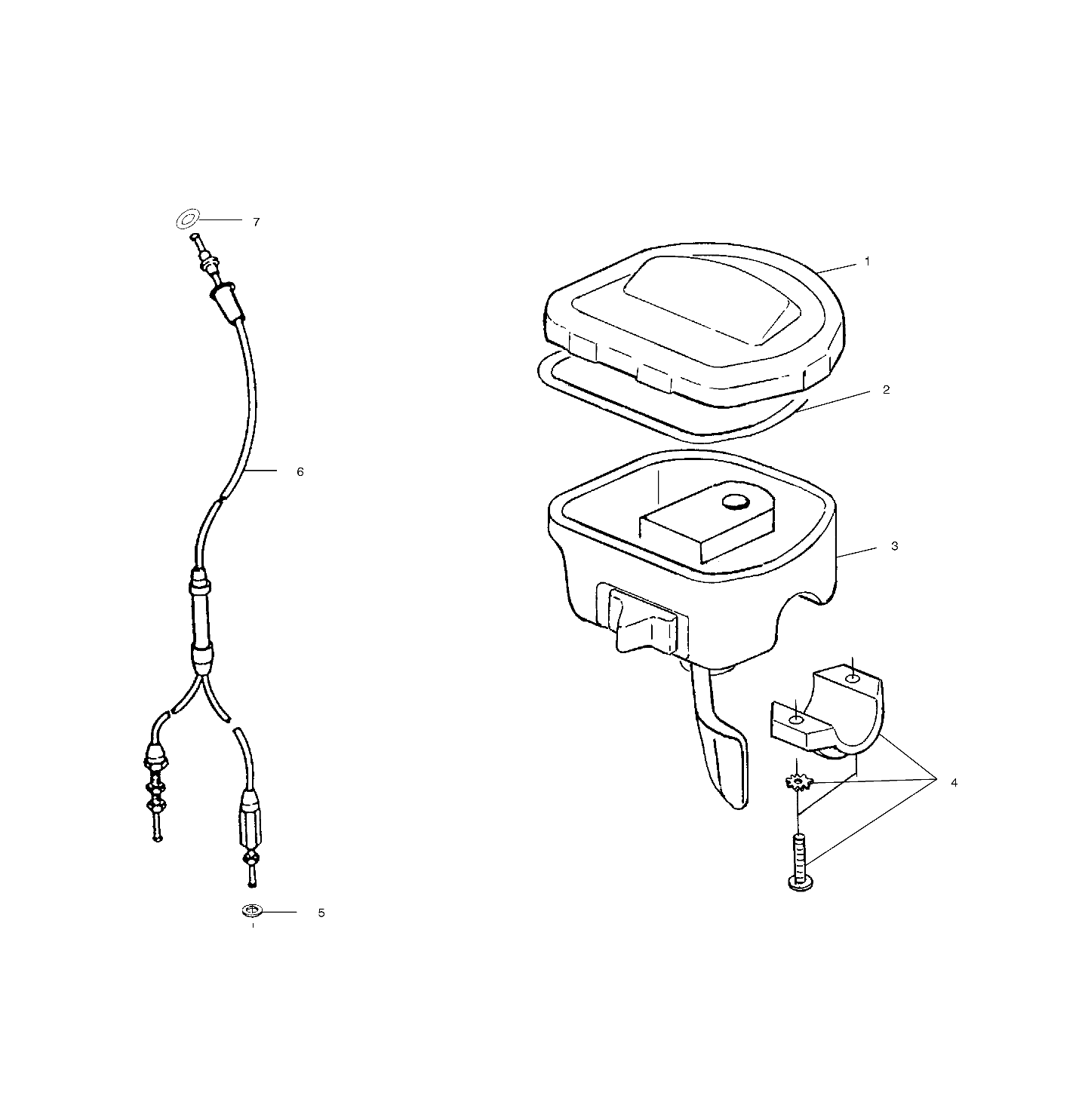 COMMANDES ACCELERATEURCABLE POUR XPLORER 400 2001