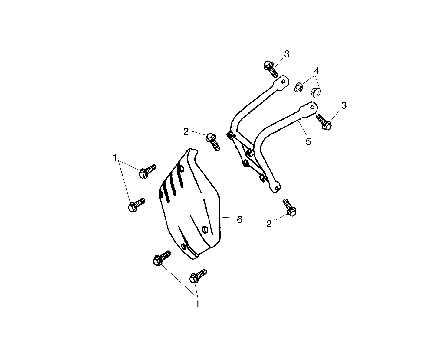 CARROSSERIE PARE CHOC POUR SCRAMBLER 90 2003