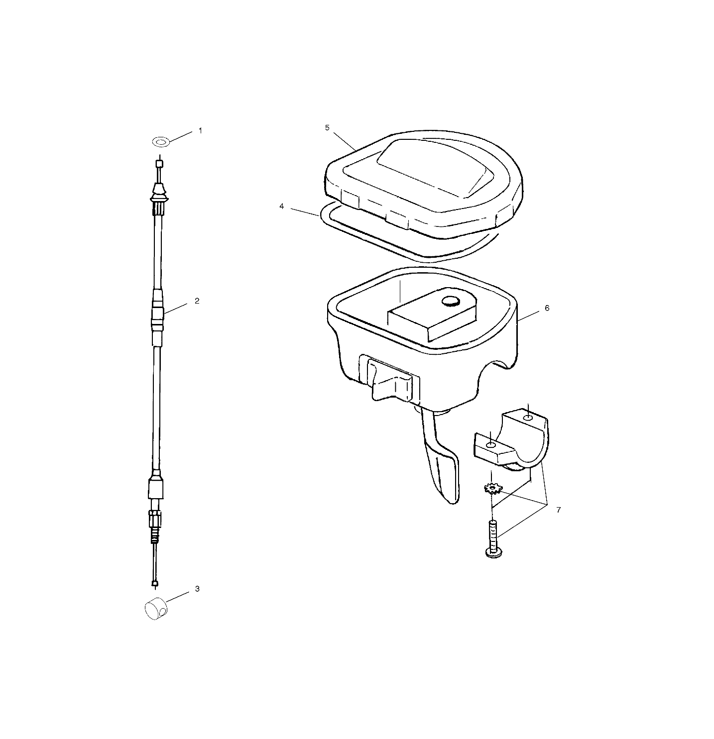 COMMANDES ACCELERATEURCABLE POUR DIESEL 2001