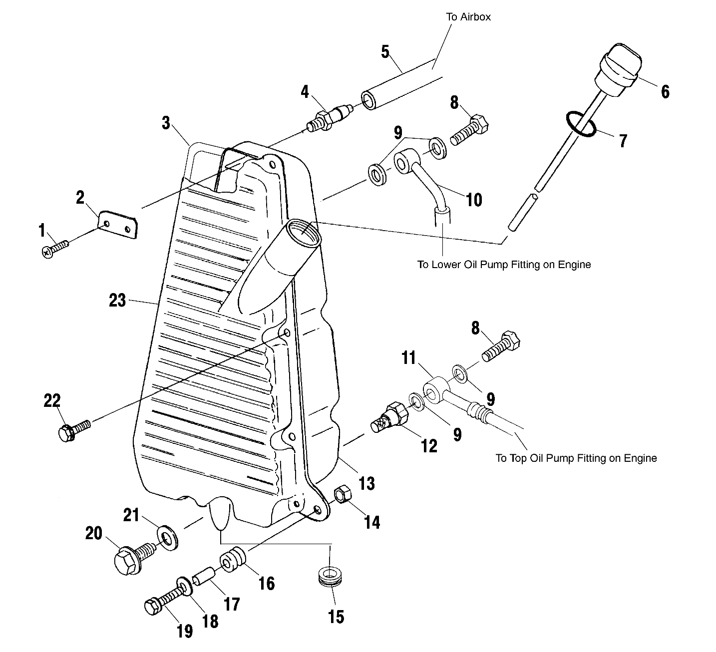 CARROSSERIE RESERVOIR DHUILE POUR DIESEL 2001