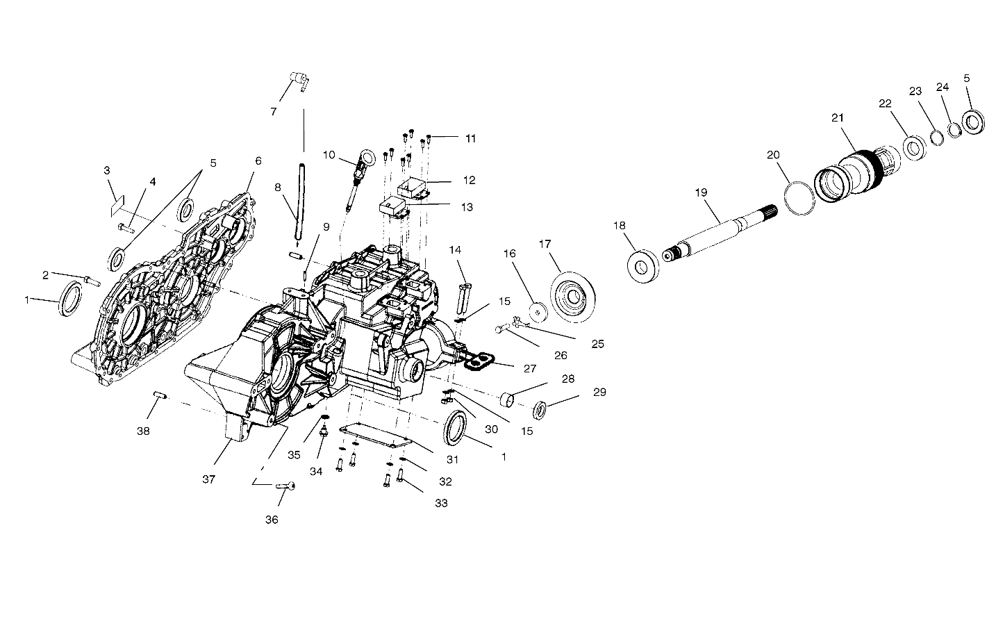 TRANSMISSION BOITE DE VITESSE POUR WORKER 500 2001