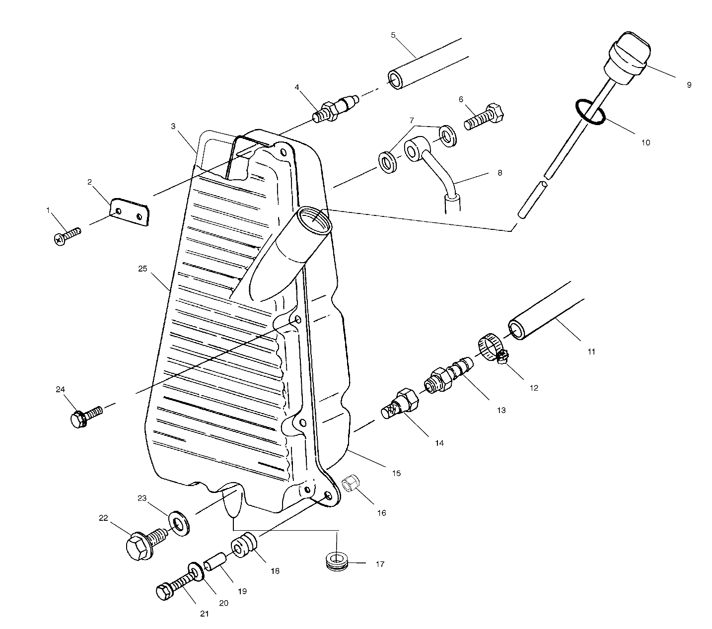 CARROSSERIE RESERVOIR DHUILE POUR INTL BIG BOSS 6X6 2001