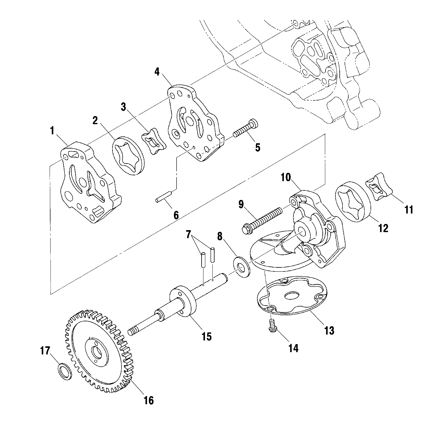 CARROSSERIE POMPE A HUILE POUR INTL BIG BOSS 6X6 2001