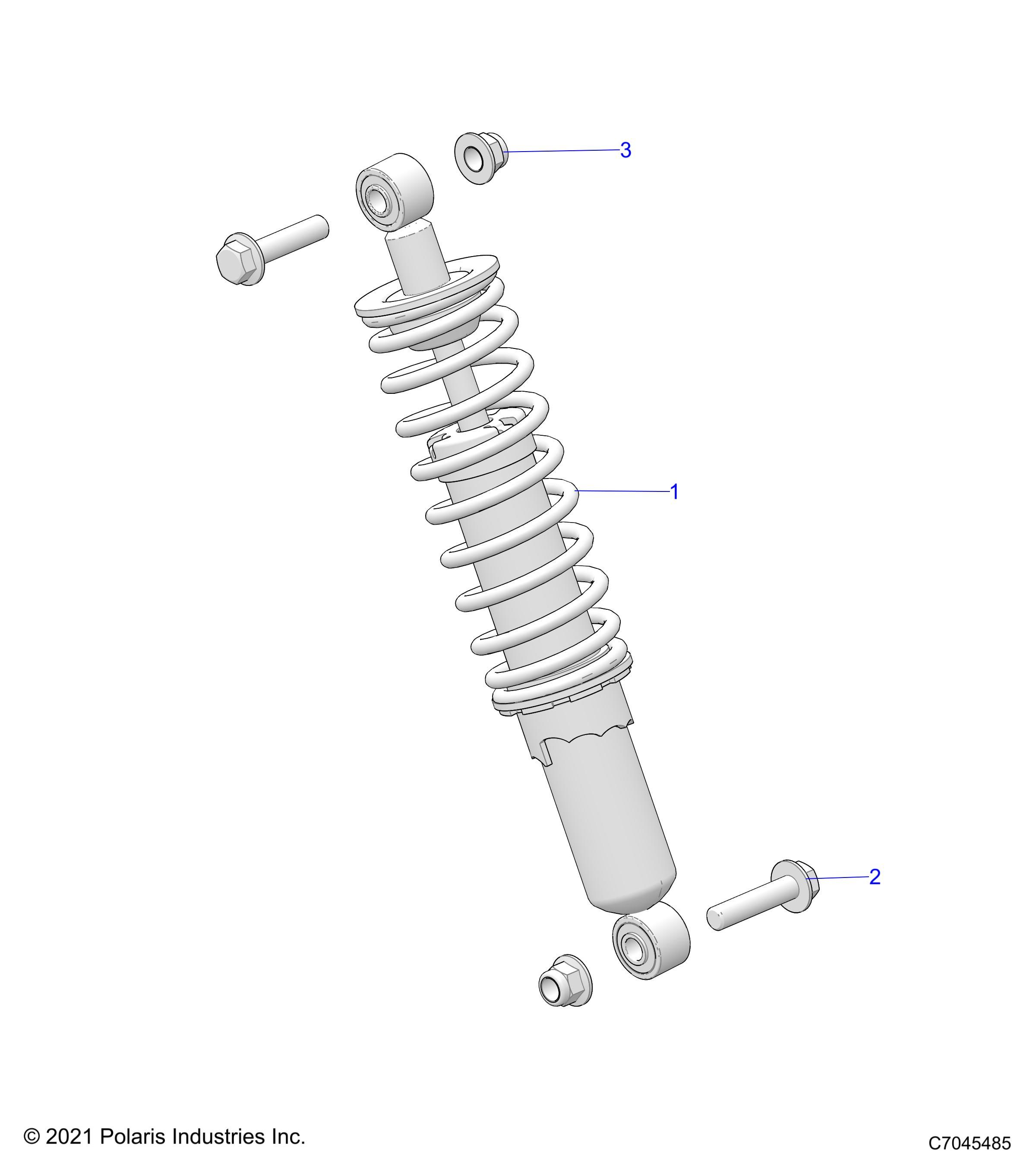 SUSPENSION SHOCK FRONT POUR RZR 200 TLD AU R01 2023